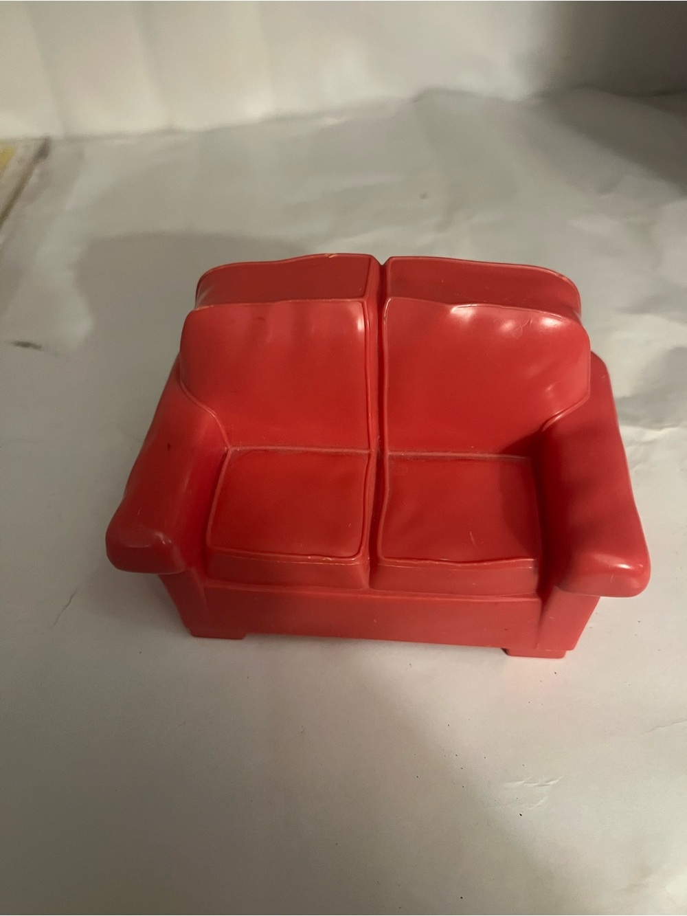 Vintage Fisher-Price Loving Family dollhouse couch